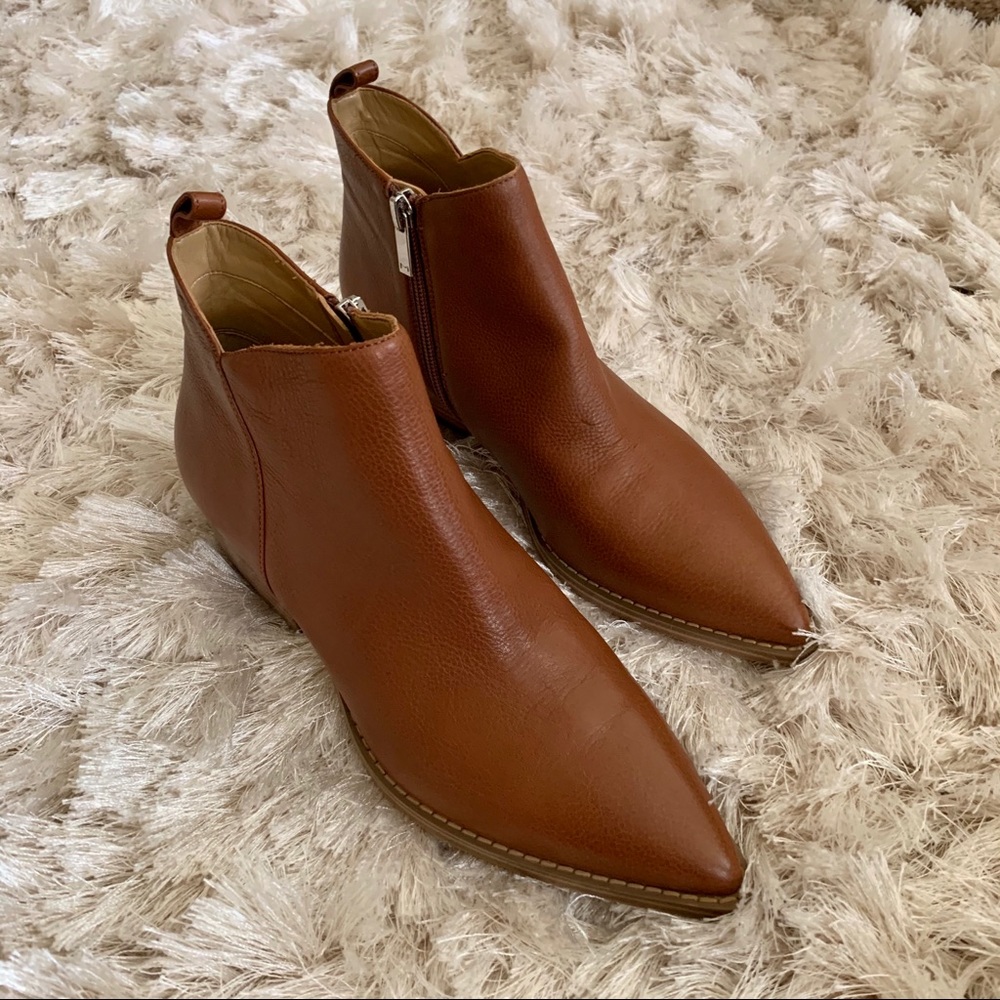 Marc Fischer Obrra Pointy Toe Bootie Cognac